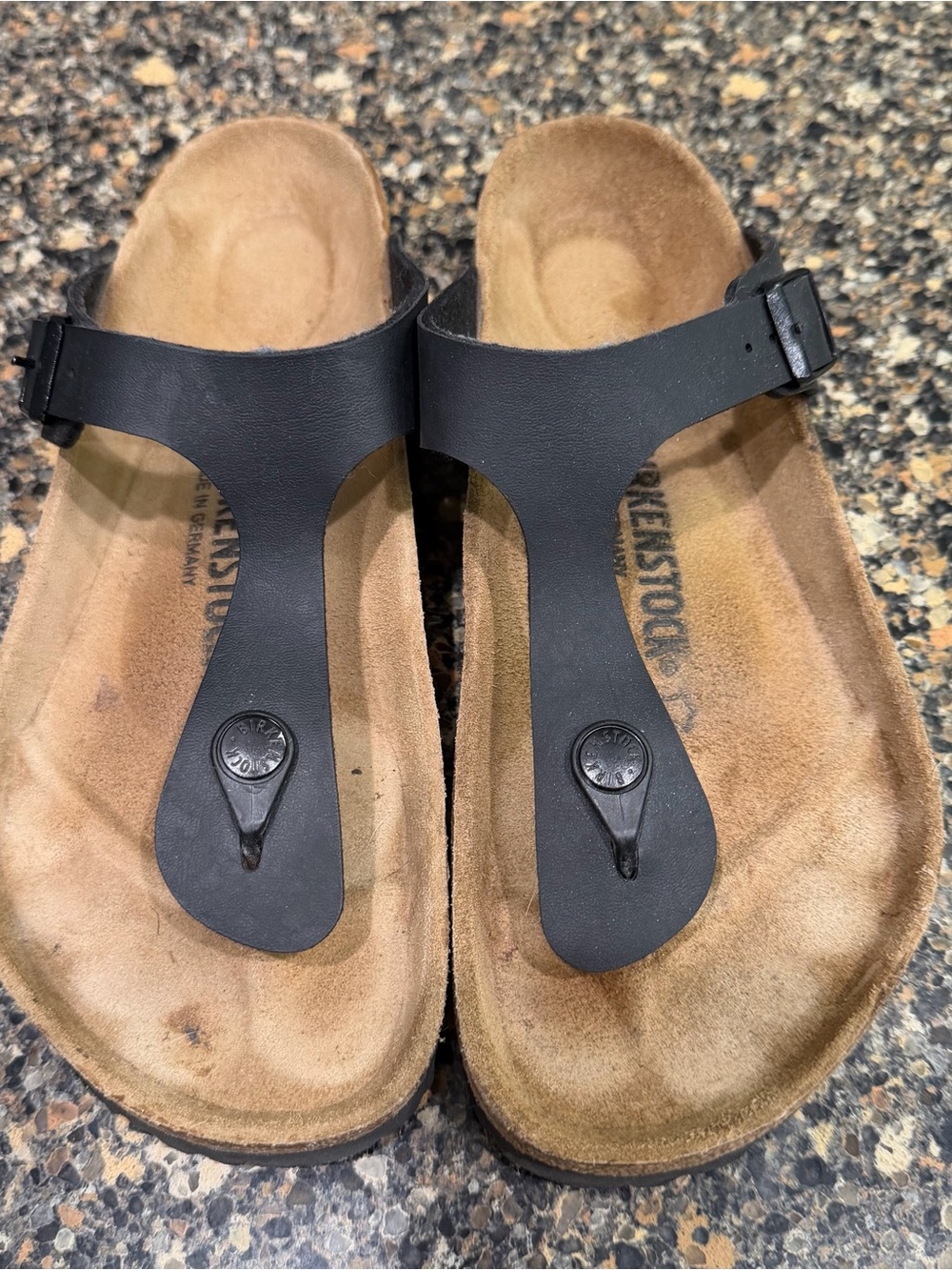 Black Birkenstock Gizeh Thong Sandals 39
